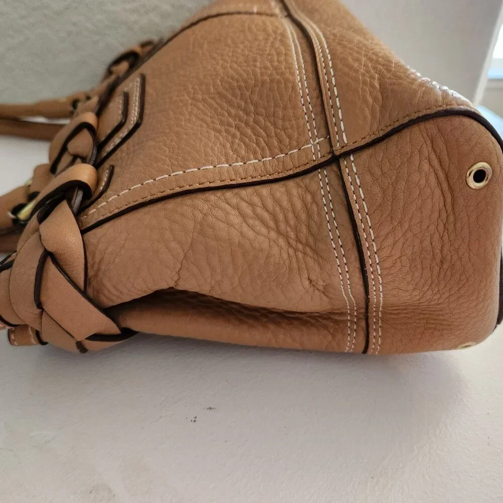 Euc Vintage Coach Hampton Leather Handbag Tote Bag Satchel